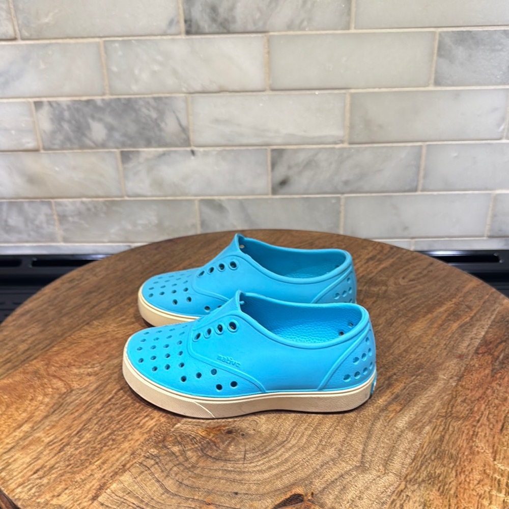 Native Miller Toddler Kids Blue Slip-On Shoes